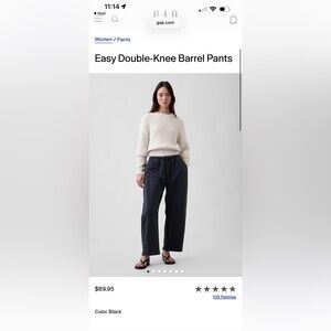 GAP easy double-knee barrel pants